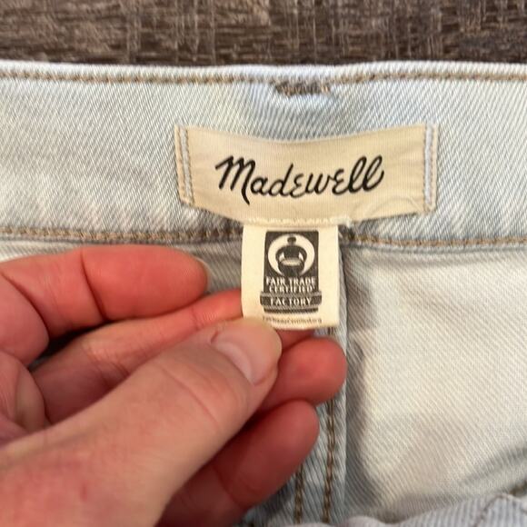 MADEWELL The Mom Jean Light Wash Ankle Length Jeans Size 32 - Picture 8 of 13